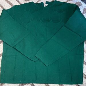 Vintage  Emerald Green Acrylic Sweater Euro 40